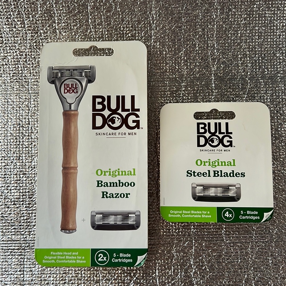 Bull Dog Bamboo Razor & Blades